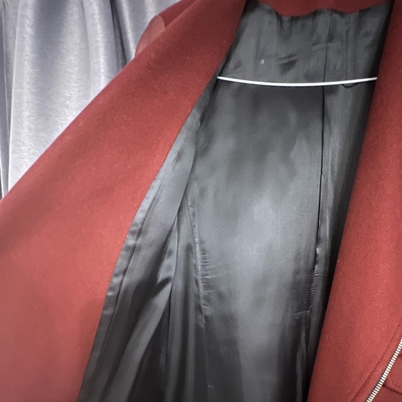 ZARA, WOMAN, WOOL/ LAMBSKIN JACKET - Picture 7 of 9